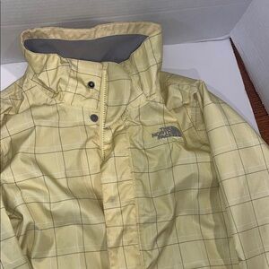 The North Face Yellow Plaid Kids Raincoat